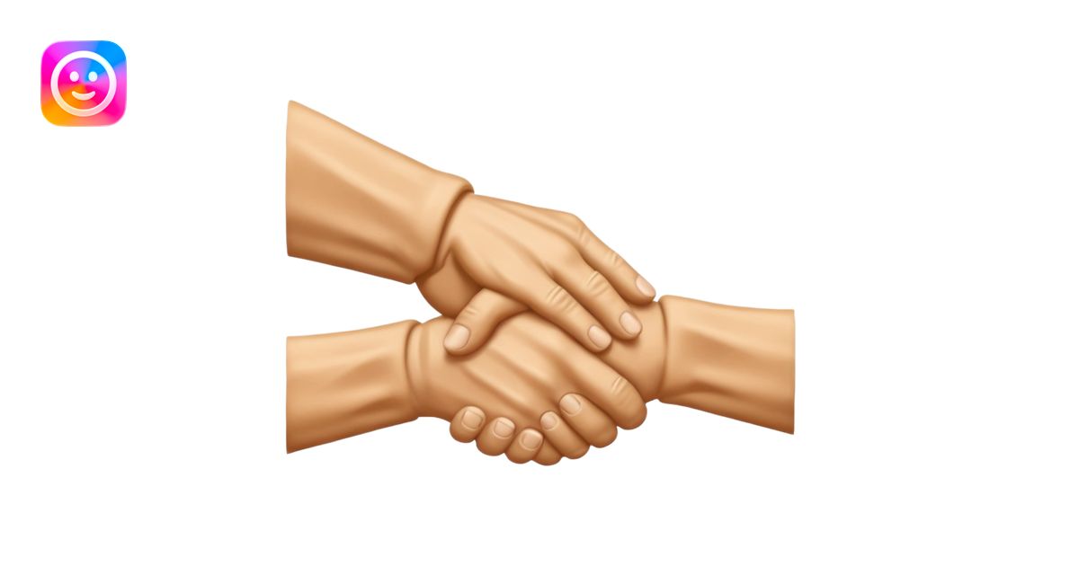 two hands shaking emoji | AI Emoji Generator