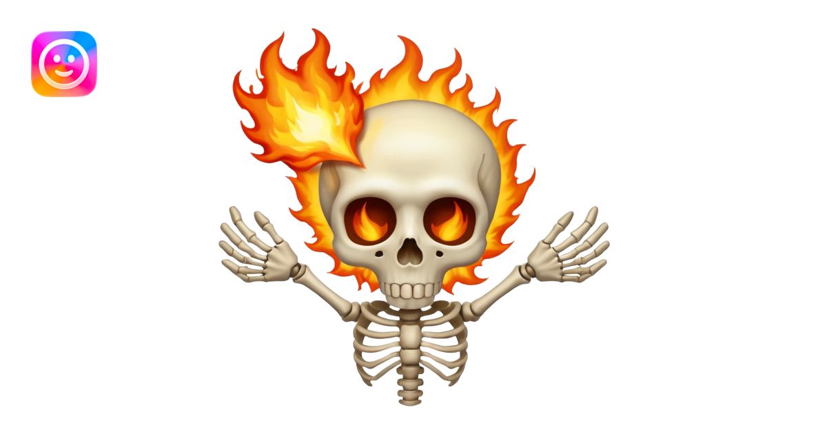 Explosion and Skeleton emoji | AI Emoji Generator