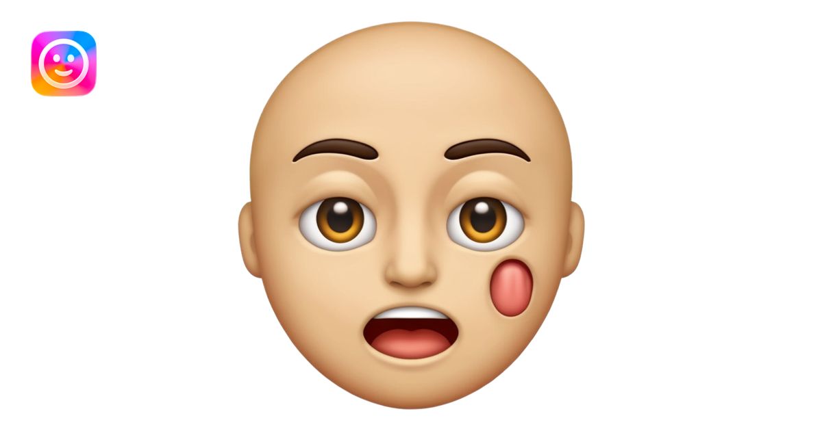 Normal emoji, but one eye twitching like he’s about to kill someone ...
