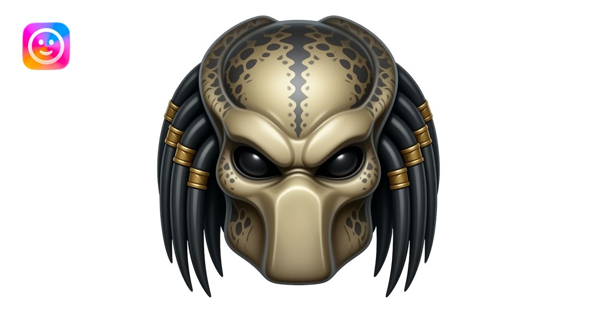 predator from the movies, just the head emoji | AI Emoji Generator