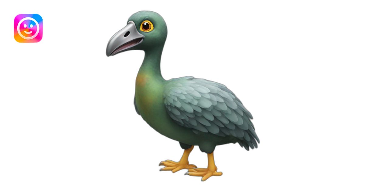 Mauritian dodo emoji | AI Emoji Generator