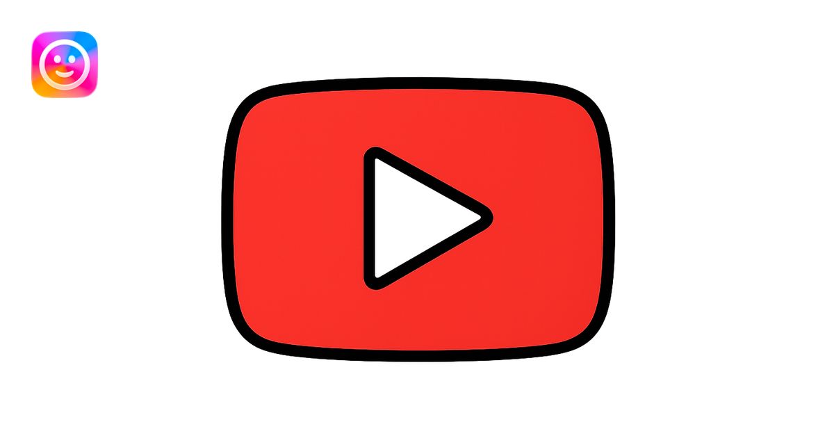 YouTube logo, red rounded rectangle with white play button in the ...