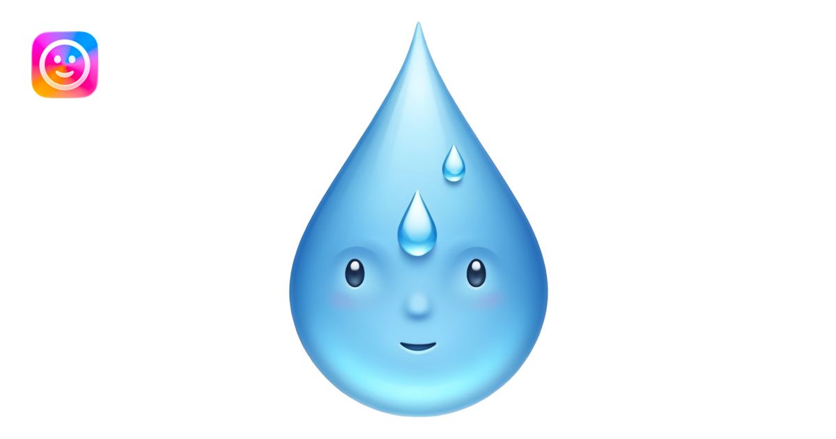 Water drops emoji | AI Emoji Generator