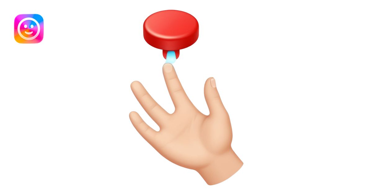 press the button emoji | AI Emoji Generator