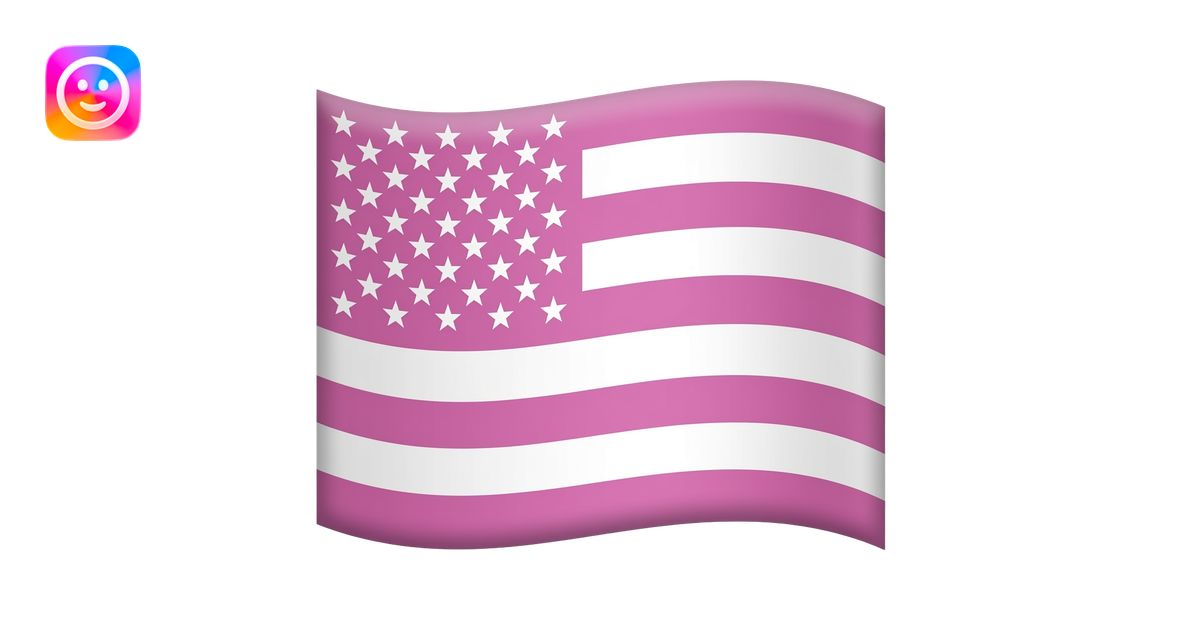 PINK USA FLAG with WHITE STARS AND THE BLUE BEHIND THE STARS IS PINK ...