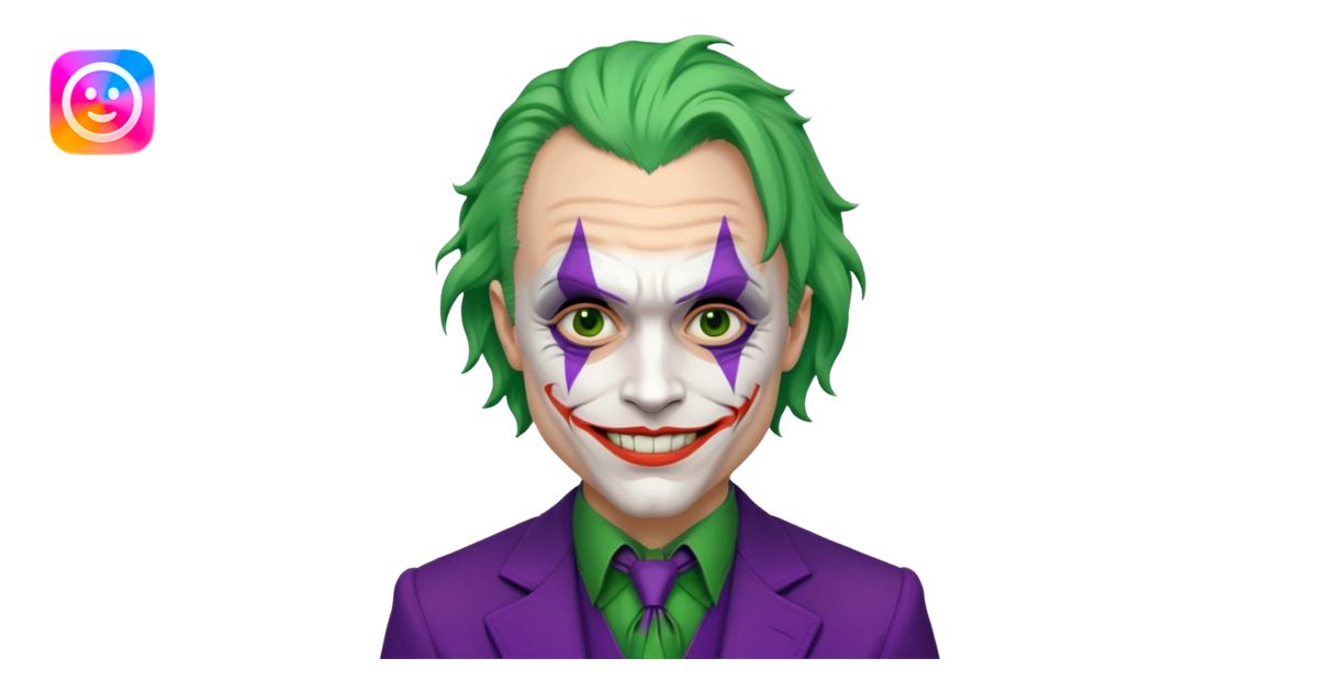 heath ledger joker emoji | AI Emoji Generator