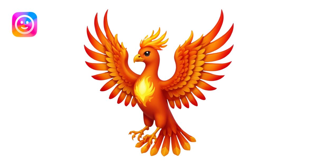 Phoenix great emoji | AI Emoji Generator