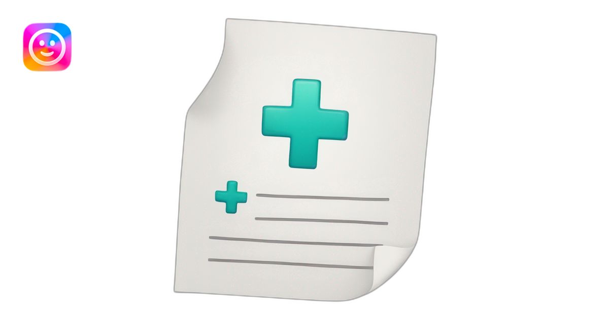 hospital note emoji | AI Emoji Generator