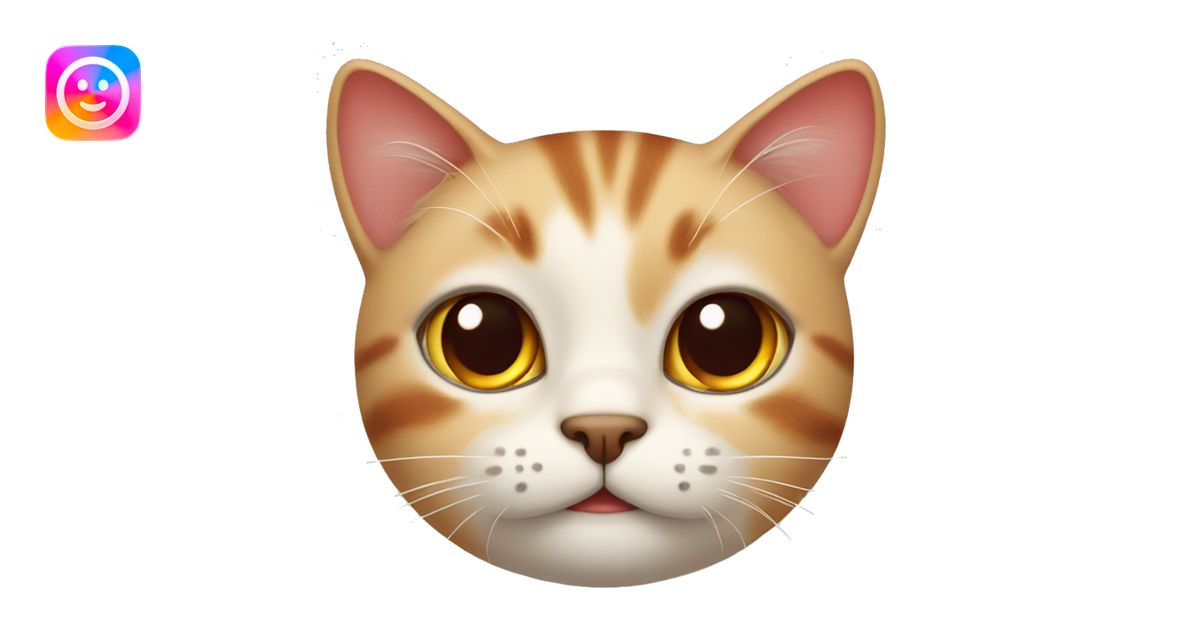 cute cat with red cheeks emoji | AI Emoji Generator