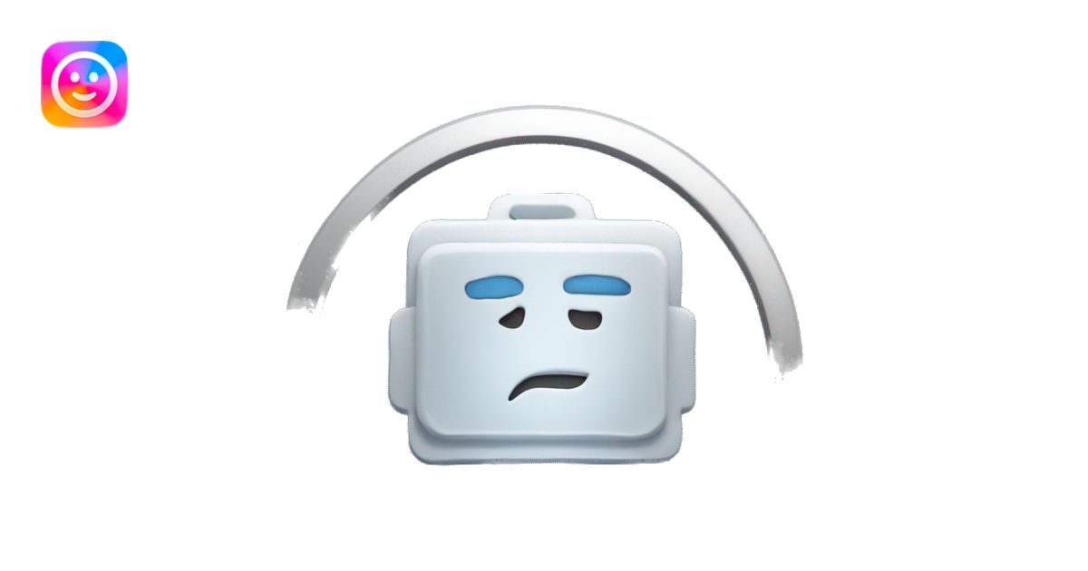 Blue verification badge on a sub shape emoji | AI Emoji Generator