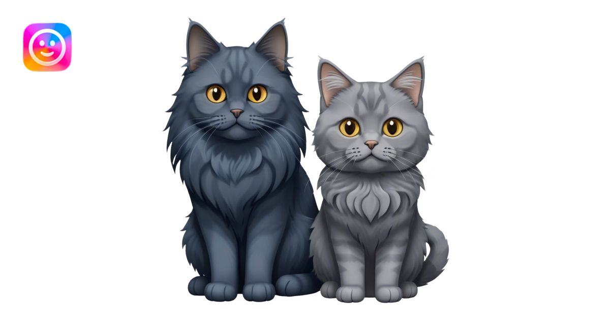 Portrait of a black smoke Maine Coon cat with long grey ear tufts ...