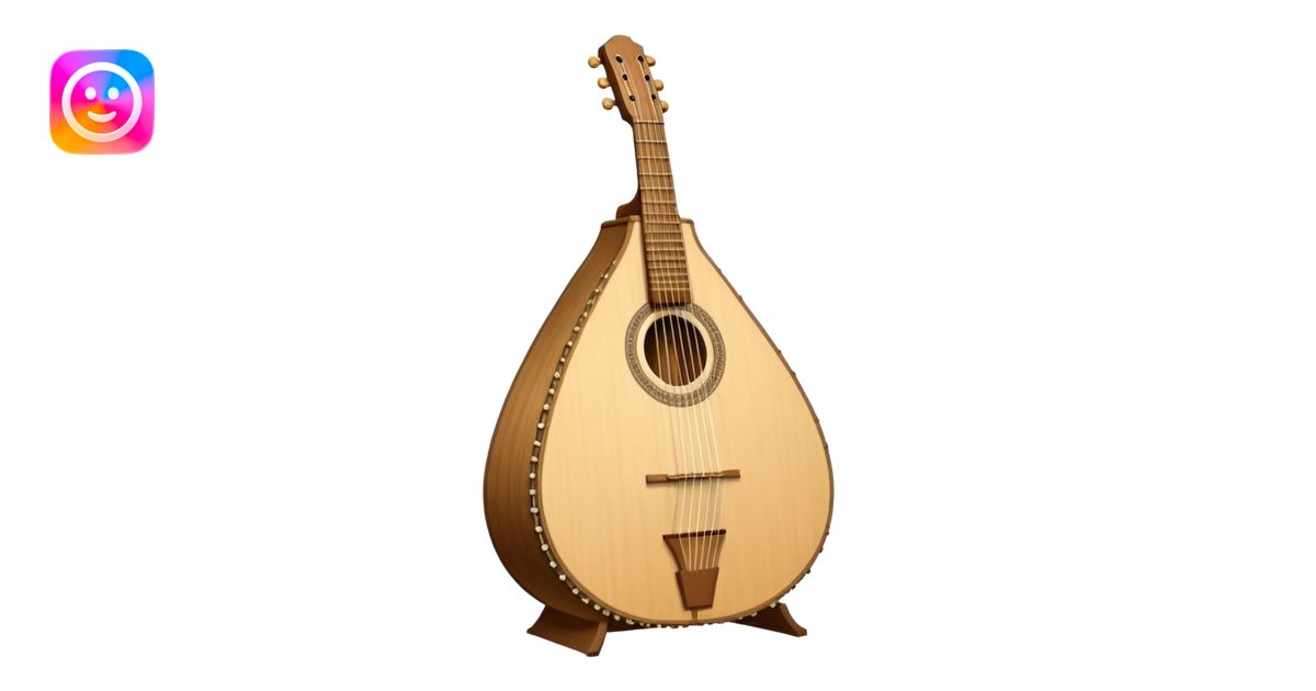 A traditional Ukrainian string instrument with a large pear-shaped ...