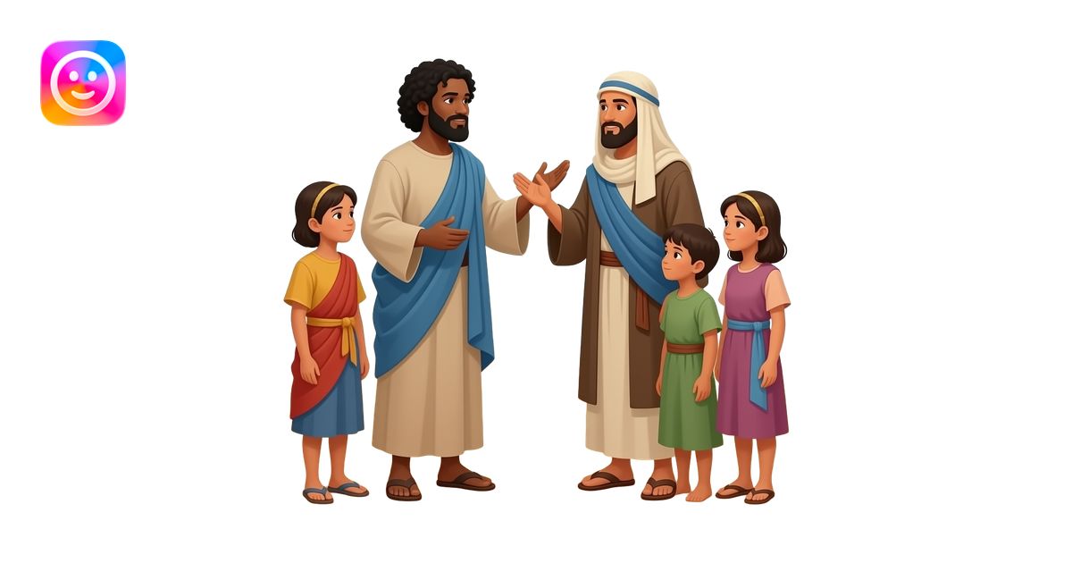 Black Men Joshua and Caleb meeting with the children of Israel in the ...