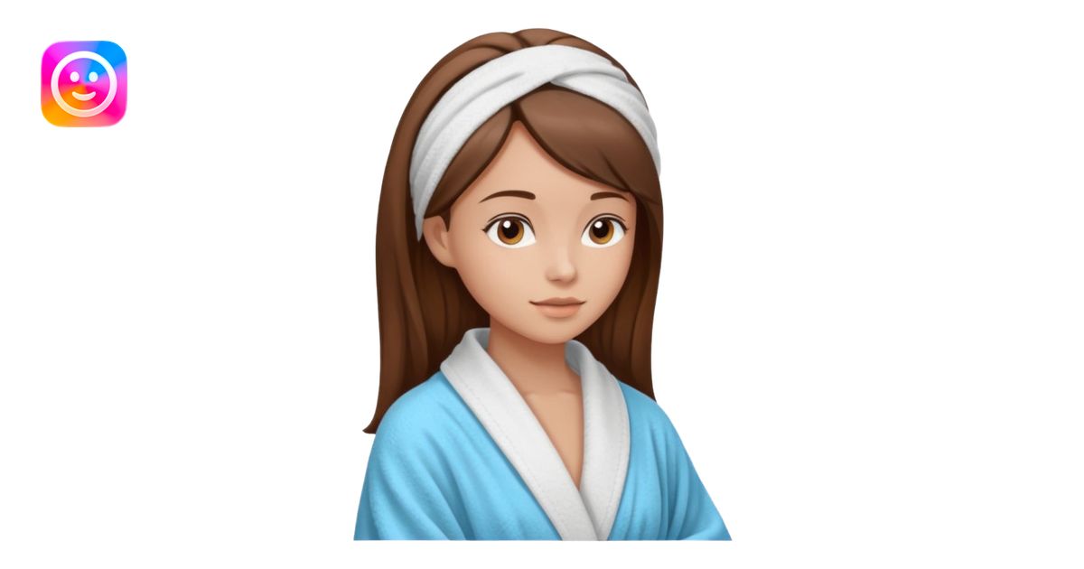 girls side profile in robe with brown hair and her hair in a towel with ...