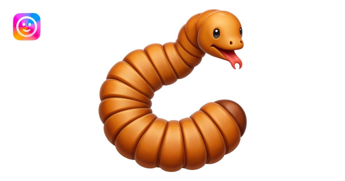Worm emoji | AI Emoji Generator