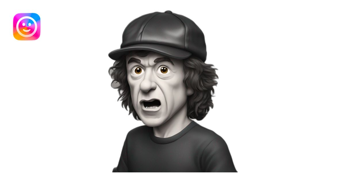 Acdc Angus Young tabacco emoji | AI Emoji Generator