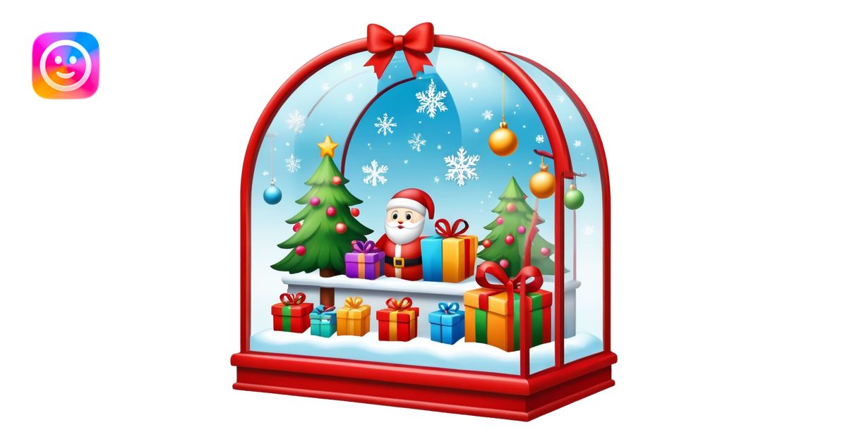 Christmas department store window display with toys emoji | AI Emoji ...