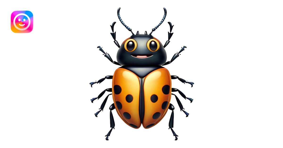 Cinematic Cheeky Beetle Portrait Emoji, Head tilted dramatically with ...