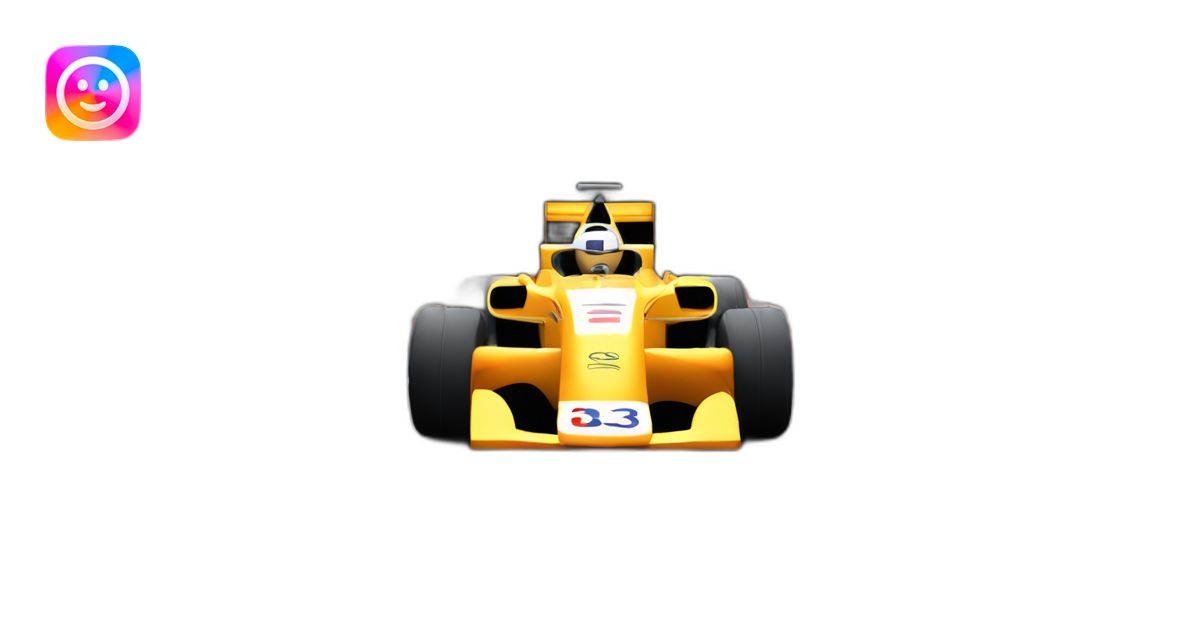 a formula 1 car driving in a tunnel emoji | AI Emoji Generator