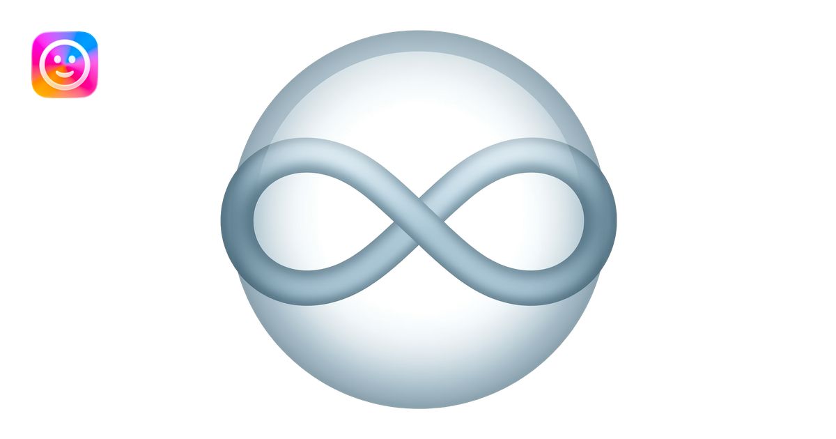 Infinity sign emoji | AI Emoji Generator