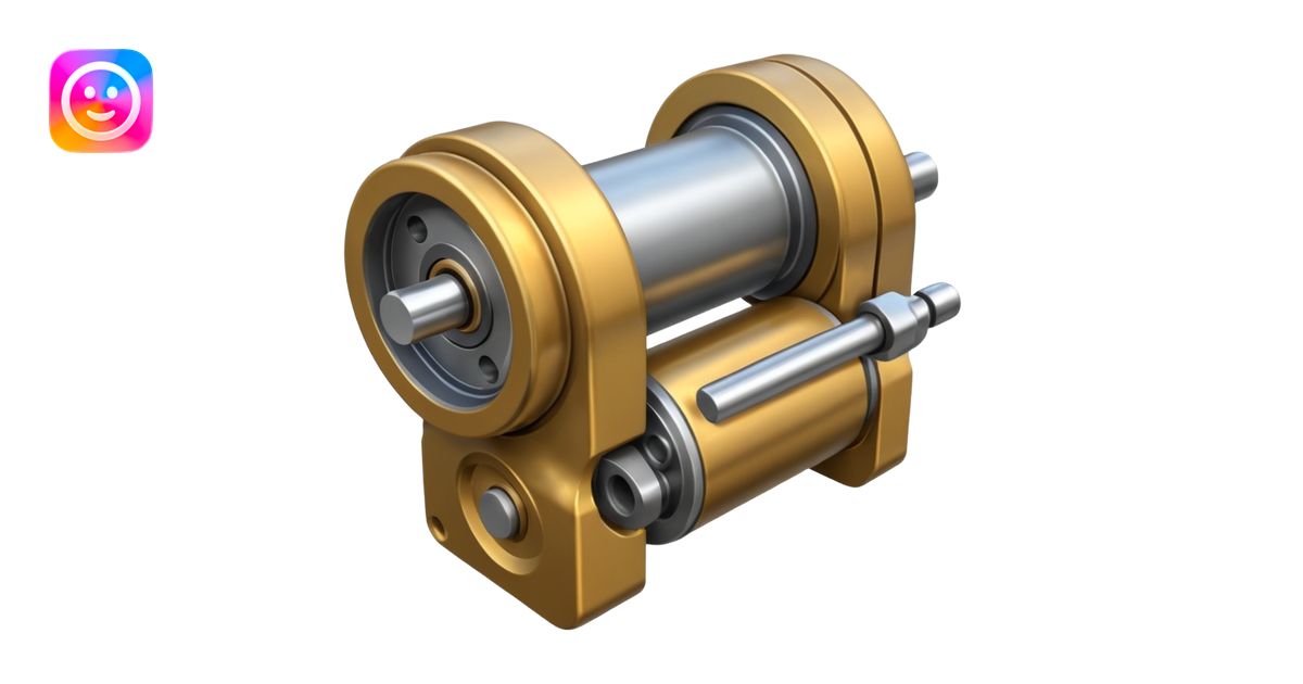 Engine piston and rod emoji | AI Emoji Generator