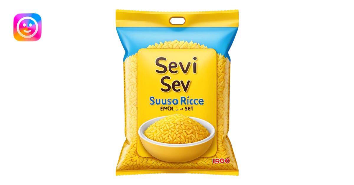 yellow rice in a packet without any face on it with the name on the ...
