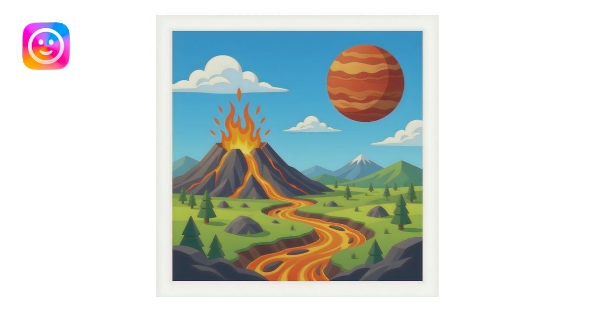 Vulcan (planet that crashed into mercury and red planet) emoji | AI ...