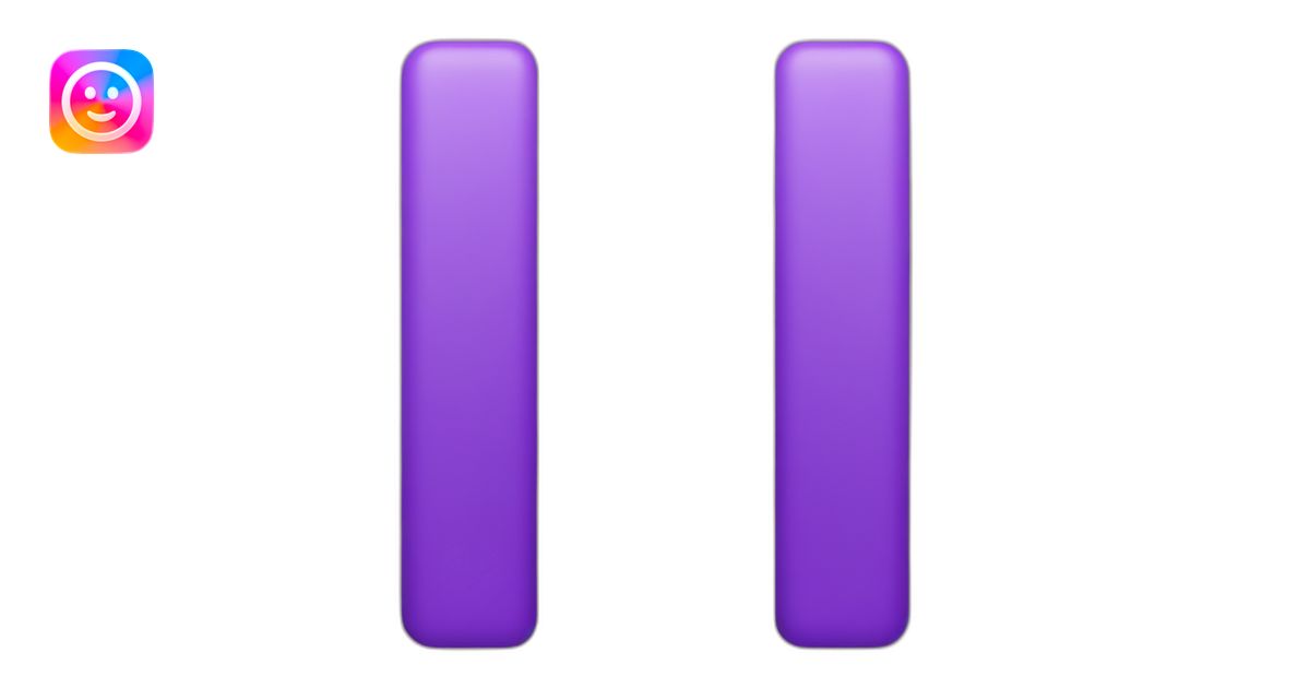 purple equal sign emoji | AI Emoji Generator