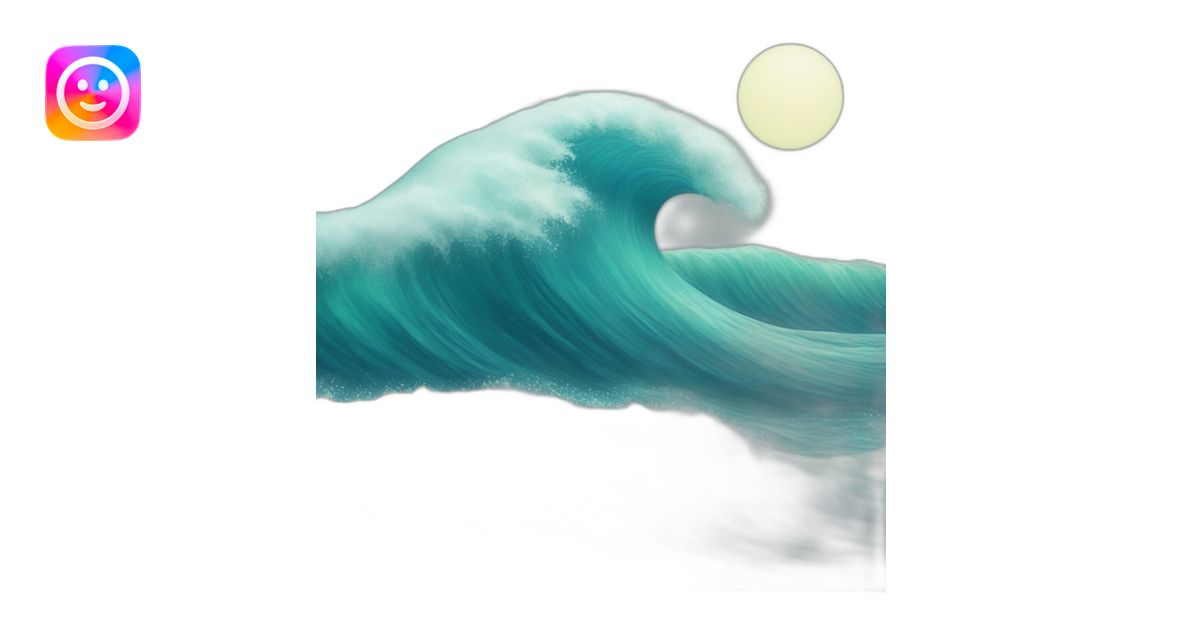 ocean wave emoji | AI Emoji Generator