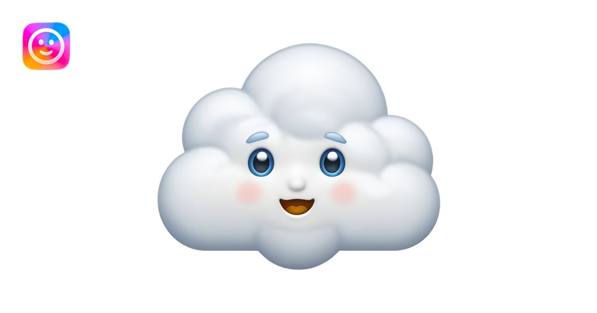 snow cloud emoji | AI Emoji Generator