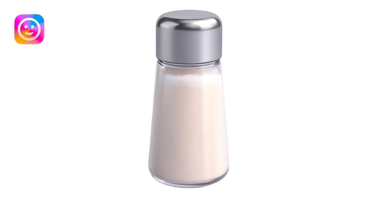 Make a salt emoji with no face that looks exactly like the reference ...