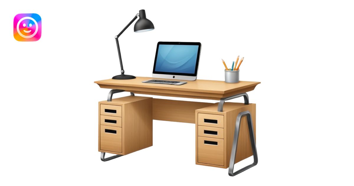 Severance desk emoji | AI Emoji Generator