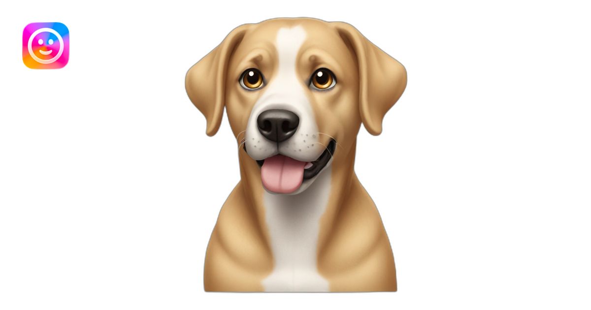 dog look like Tik Tok emoji | AI Emoji Generator