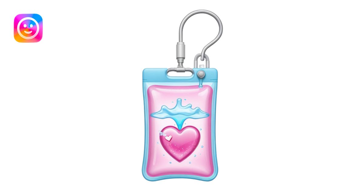 IV bag that looks like Love Island (the television show) emoji | AI ...