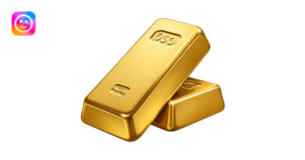 Gold bar emoji | AI Emoji Generator