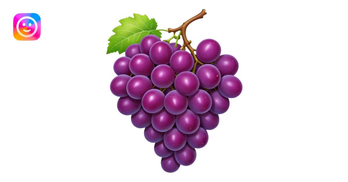 Purple grape emoji | AI Emoji Generator