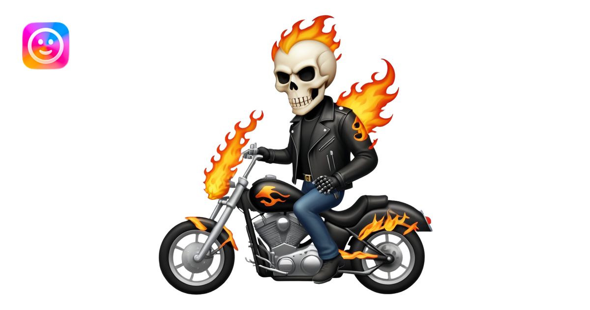 Ghost rider emoji | AI Emoji Generator