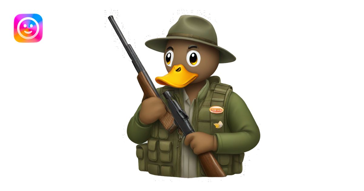 Duck hunting emoji | AI Emoji Generator