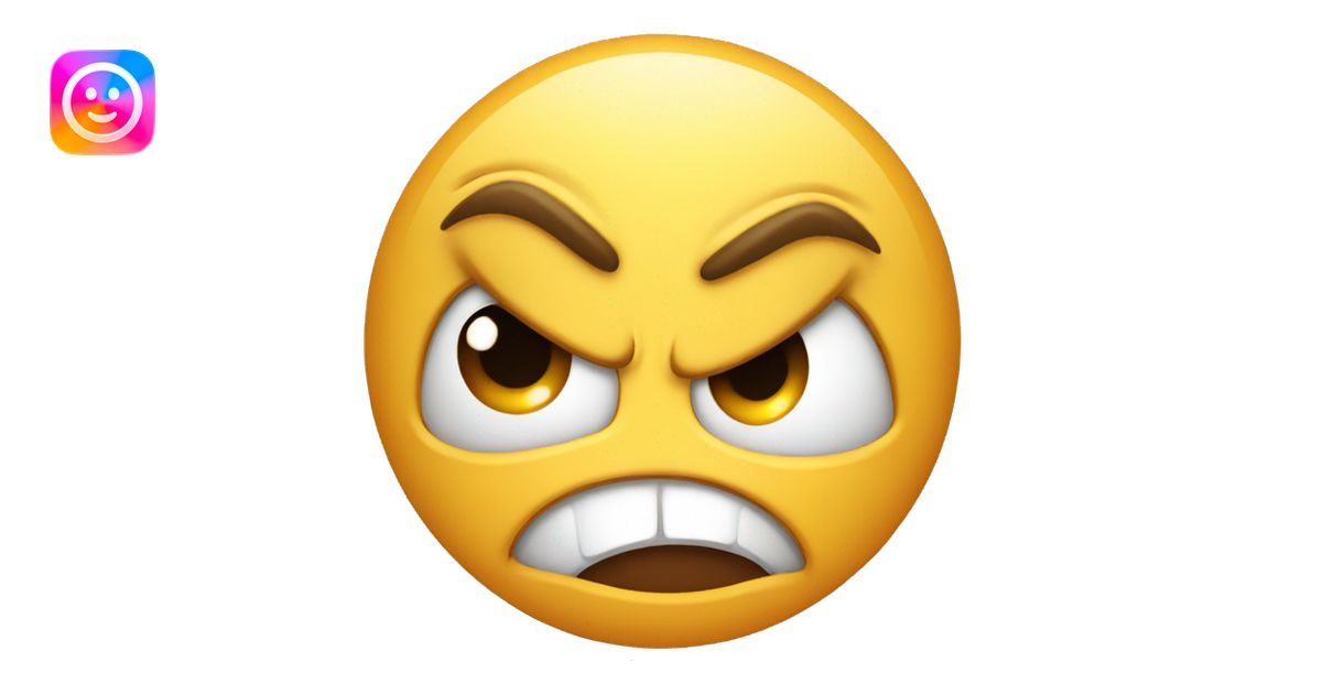 angry but happy face emoji | AI Emoji Generator