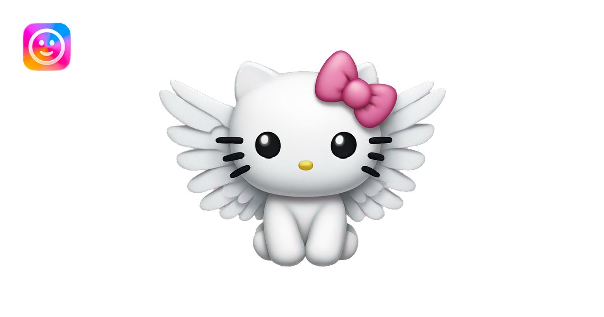 hello kitty with wings emoji | AI Emoji Generator