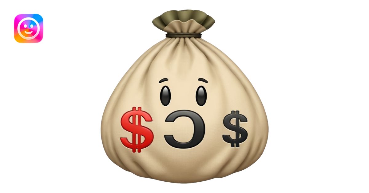 money bag emoji with £ sign emoji | AI Emoji Generator