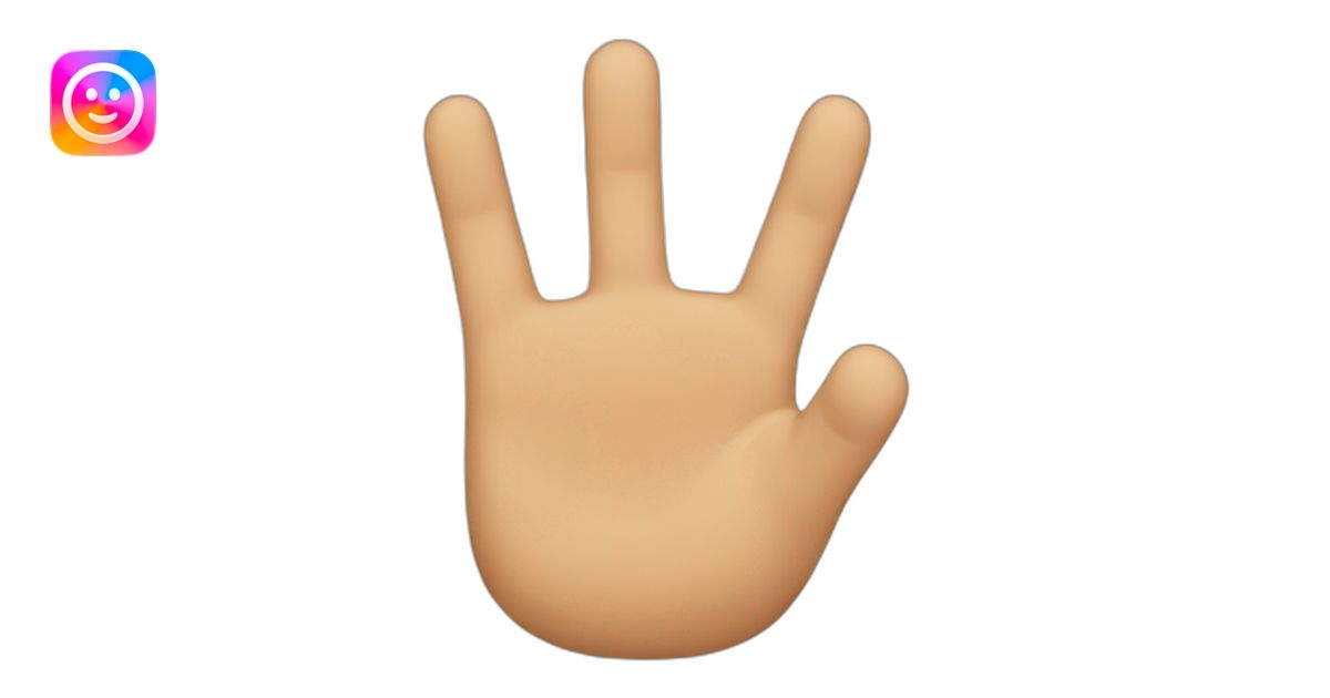 4 fingers emoji | AI Emoji Generator