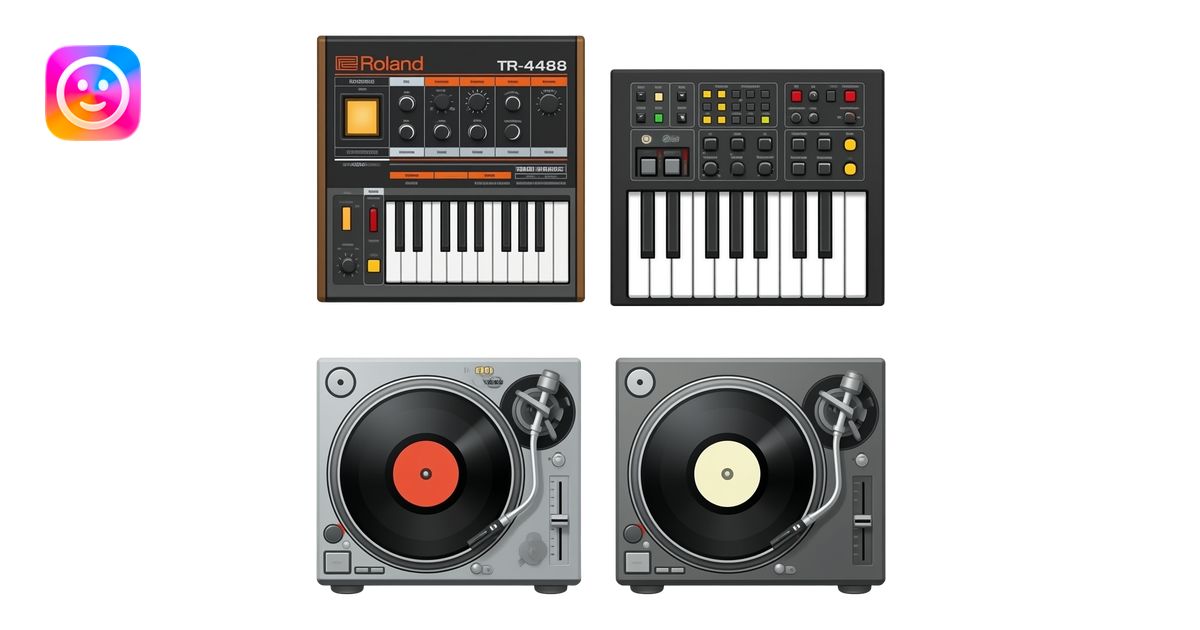 Electric Roland-808 Drum Machine And Bass Roland Jp-4444 Synthesizer ...