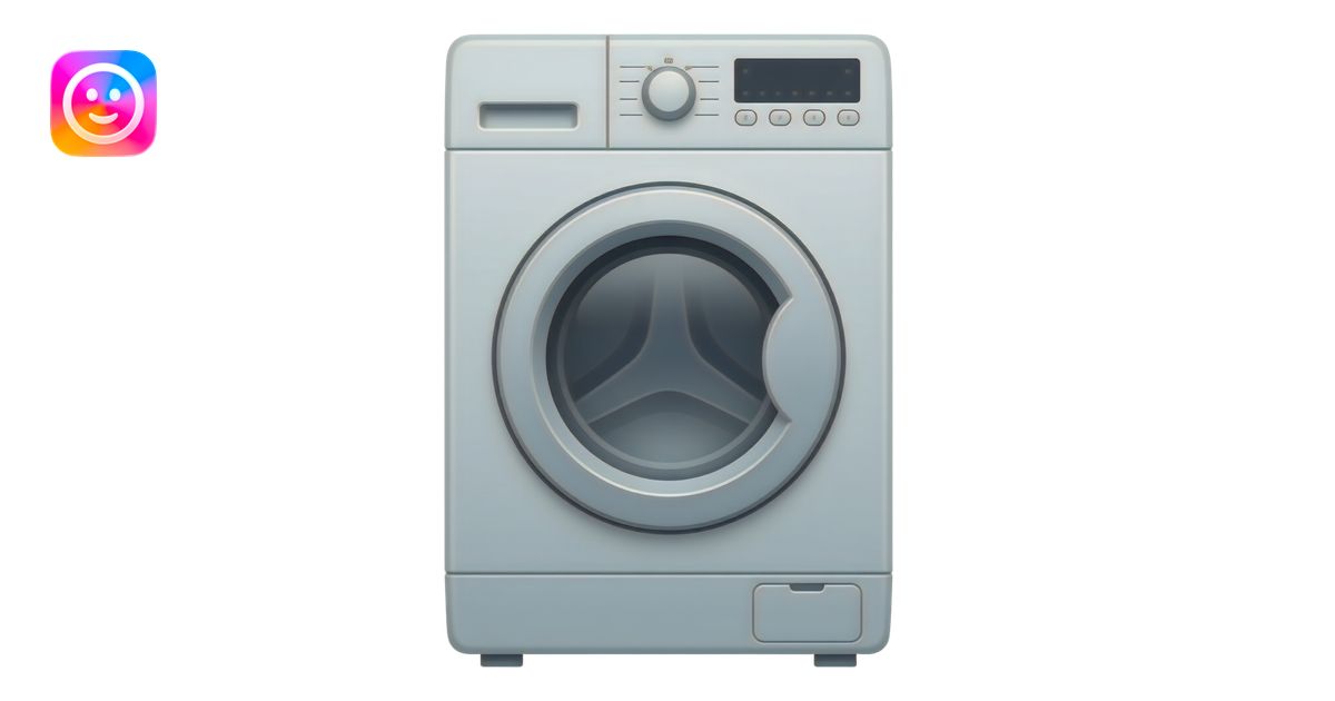An extremely flat washing machine with no business card representation ...
