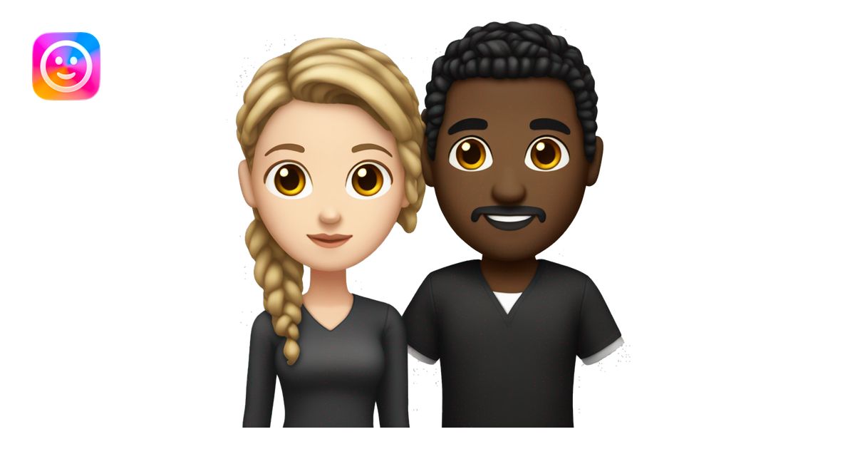 white girl with brown hair and black man with cornrows not dark skinned ...