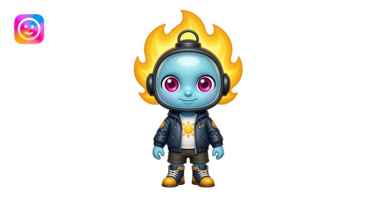 Full-body entity named Lumzari with a huge lantern-shaped head, tiny ...