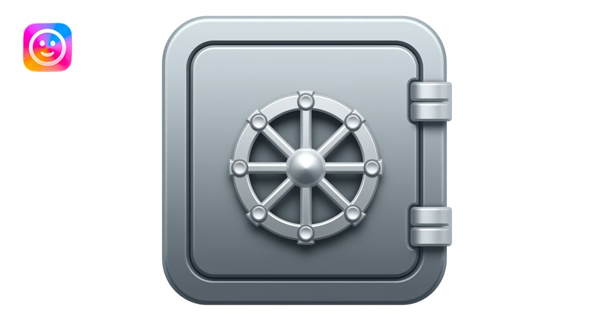 bank safe color noto style emoji | AI Emoji Generator