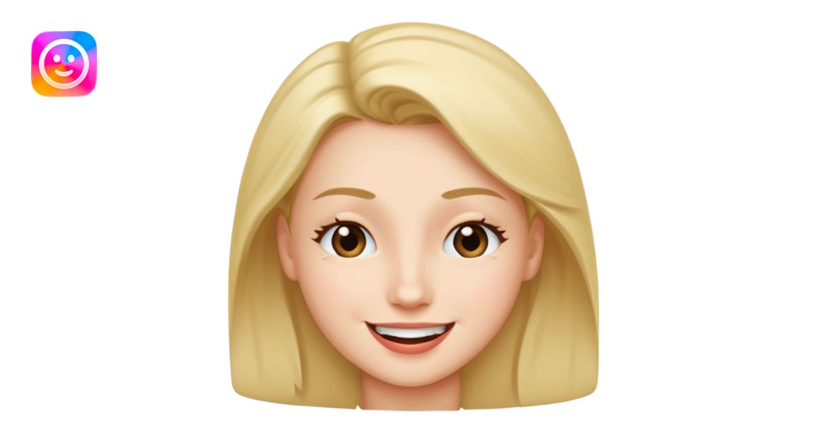 slight sideways three-quarters view of the same face, winking emoji ...