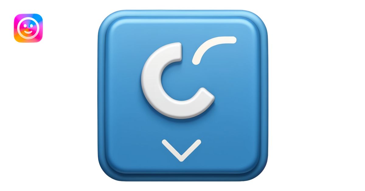 A blue box and a white tick 0d emoji | AI Emoji Generator