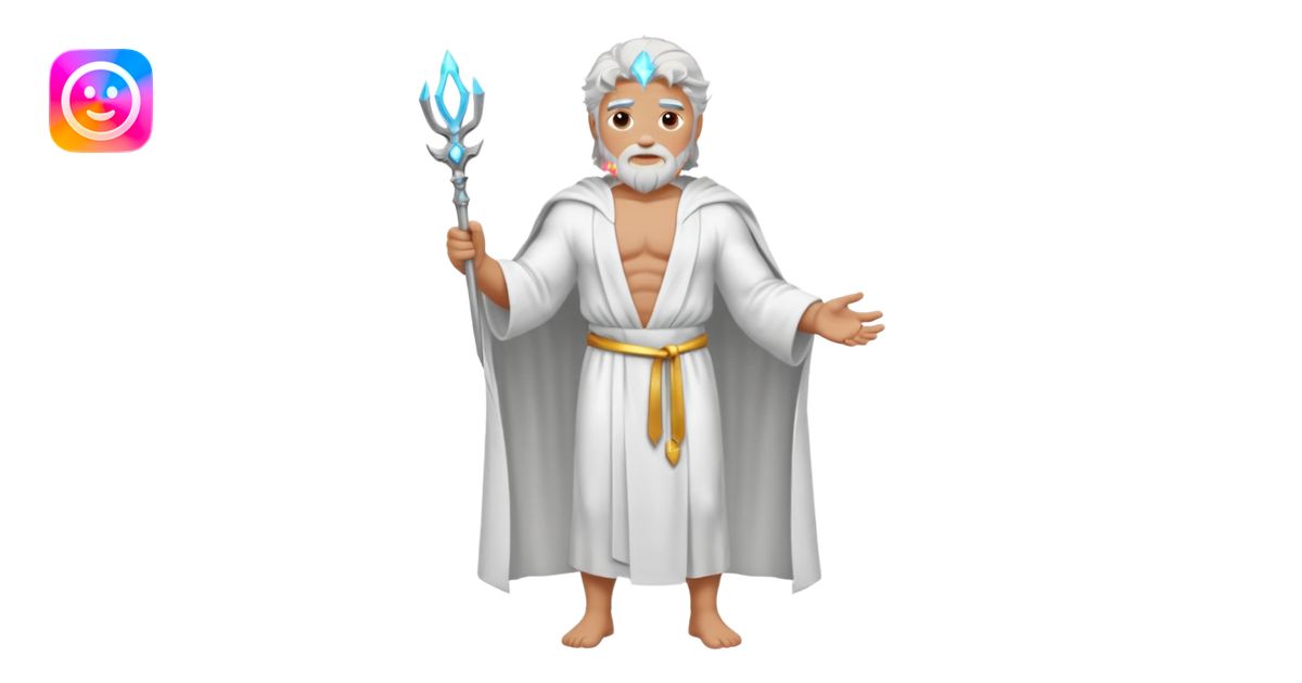 fullbody silverhair shirtless god ZEUS, white robe over shoulder ...
